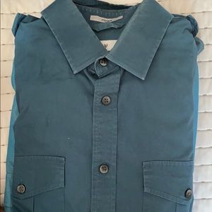 Teal express mk2 medium military style shirt